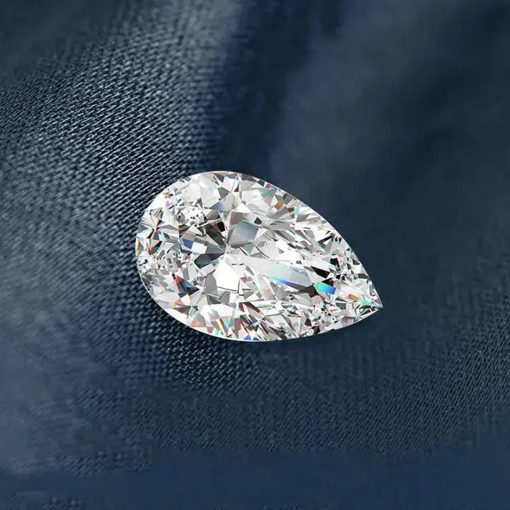 Pear Shaped Dimond Moissanite With GRA Certificate ABC Jewelries